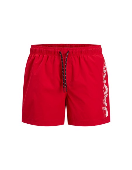 Bañador JACK & JONES JPSTMAUI JJSWIM SPLICE LOGO AKM SN 12275129 Rojo Rojo