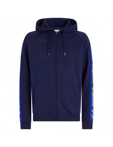 SUDADERA ABIERTA CON CAPUCHA HOMBRE KAPPA LOGO GIMELO