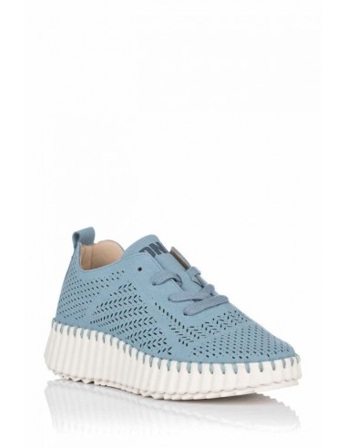 ZAPATILLAS DE MUJER TROQUELADAS DÁNGELA AZUL