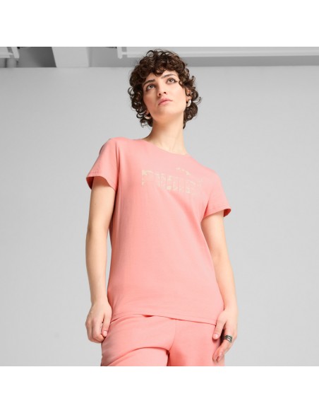 Camiseta Rosa manga corta Puma-ESS NATURE 2.0 Tee-684986-18-ROSA MUJER