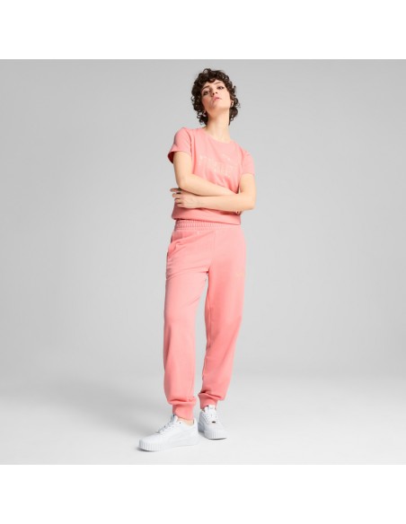 Camiseta Rosa manga corta Puma-ESS NATURE 2.0 Tee-684986-18-ROSA MUJER