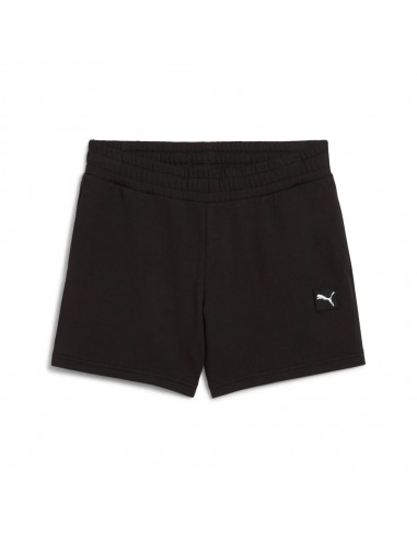 Pantalón corto Negro Puma-ESS ELEVATED Mid-Rise Shorts 5-685020-01-NEGRO MUJER