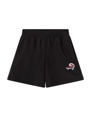 Pantalón corto Negro Puma-ESS+ FLORAL SHORT 5” TR-689045-01-NEGRO MUJER