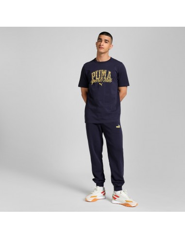 Camiseta Azul Marino manga corta Puma-PUMA...