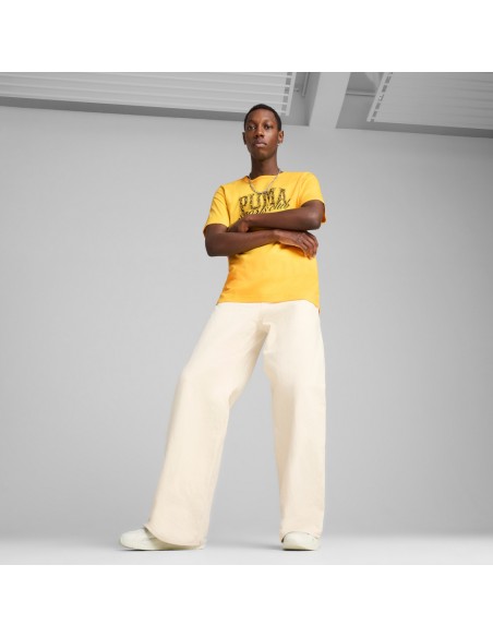 Camiseta Amarilla manga corta Puma-PUMA CLASS Graphic Tee-684643-55-AMARILLO UNISEX