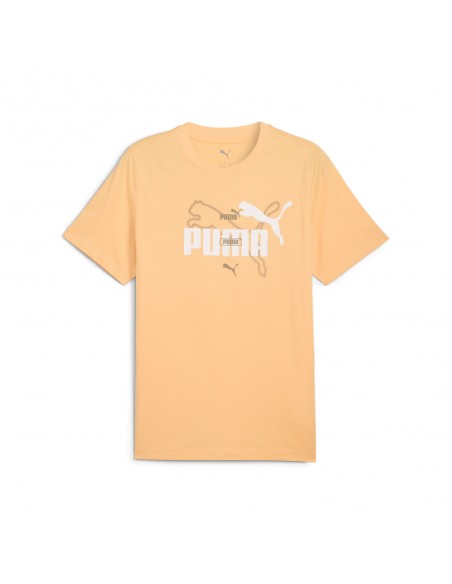 Camiseta Amarilla manga corta Puma-ESS LOGO LAB Summer Tee-684671-41-NARANJA UNISEX