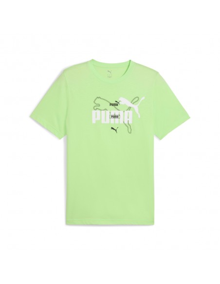 Camiseta manga corta Verde Puma-ESS LOGO LAB Summer Tee-684671-49-VERDE UNISEX