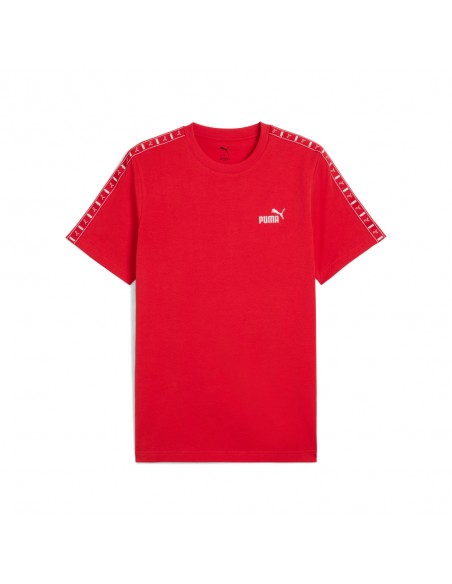 Camiseta Roja manga corta Puma-ESS TAPE Tee-684674-11-ROJO UNISEX