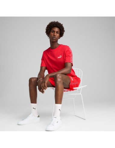 Camiseta Roja manga corta Puma-ESS TAPE...