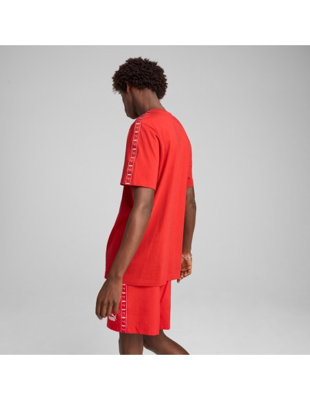 Camiseta Roja manga corta Puma-ESS TAPE Tee-684674-11-ROJO UNISEX