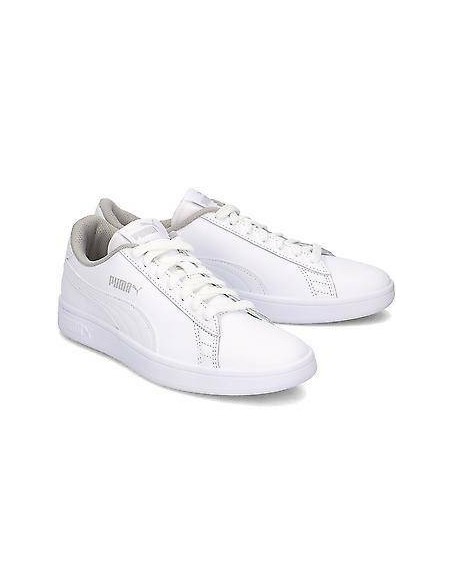 Zapatilla de Moda para UNISEX JUNIOR PUMA Smash v2 L Jr White-White