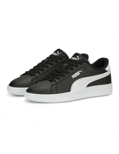 PUMA Calzado multideporte-Puma Smash 3.0 L Jr-392031-03-NEGRO-BLANCO