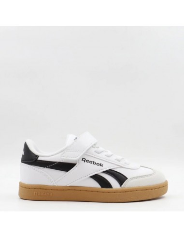 ZAPATILLAS KIDS REEBOK SMASH EDGE ELASTIC & TOP STRAP BLANCO/NEGRO