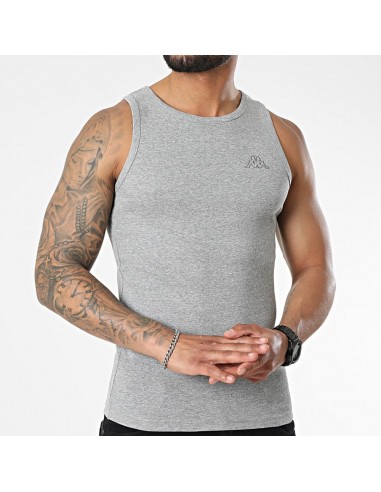 CAMISETA DE TIRAS HOMBRE KAPPA LOGO CARSENAC SKIN GRIS