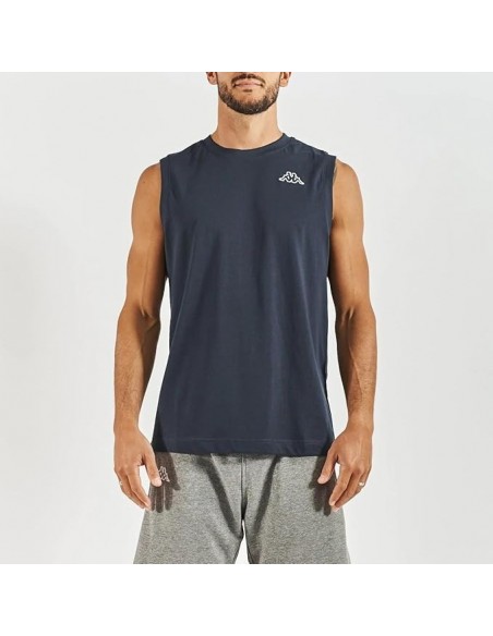 CAMISETA DE TIRAS HOMBRE KAPPA LOGO CADWAL MARINO