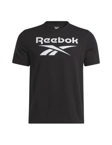 Camiseta Manga Corta Negro REEBOK IDENTITY BIG LOGO CROP TEE BLACK MUJER