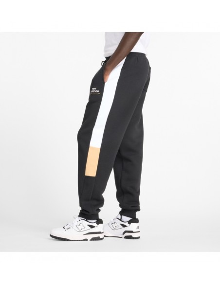 PANTALON ALGODON HOMBRE NEW BALANCE CLASSICS FL JOGG NEGRO