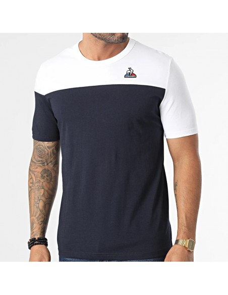 CAMISETA MANGA CORTA HOMBRE LE COQ SPORTIF BAT TEE SS Nº3 M SKY MARINO/BLANCO