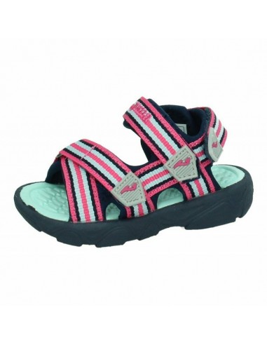 SANDALIA NIÑA JOMA S WAVE MARINO ROSA VERDE AGUA