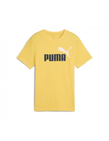 Camiseta PUMA ESS 2 COLOR No.1 Logo Tee B 685778 55 Amarillo