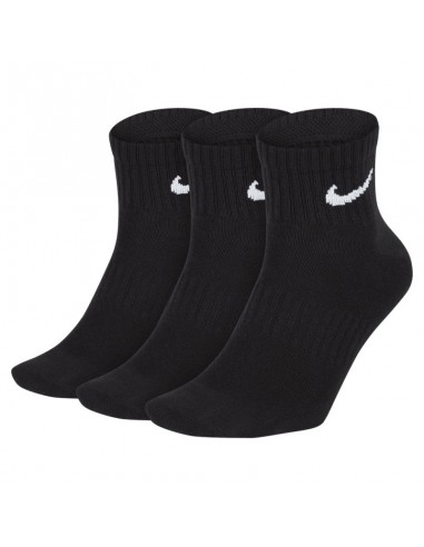Calcetín NIKE U NK EVERYDAY LTWT ANKLE 3PR SX7677 010 Negro