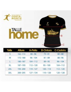 Camiseta Correndo pola Costa da Morte 2025 Hombre