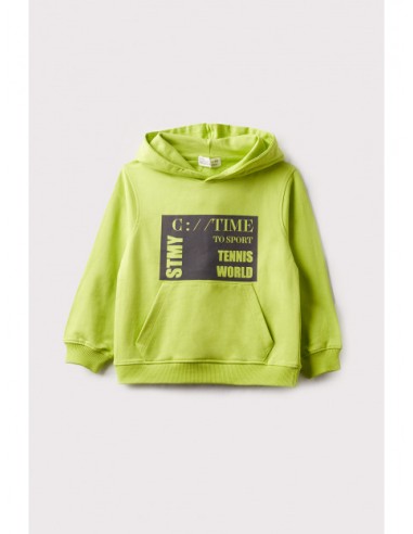 SUDADERA CON CAPUCHA NIÑO STREET MONKEY TIME TO SPORT
