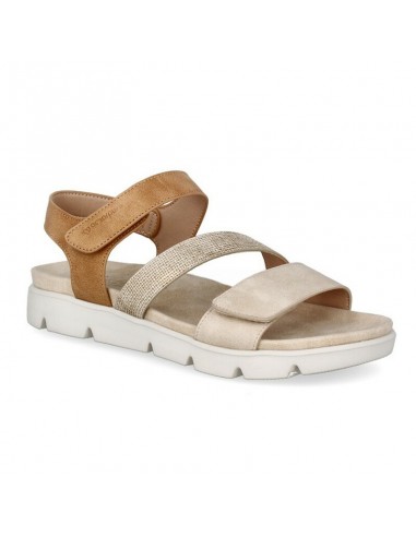 SANDALIAS MUJER AMARPIES TIRAS AJUSTABLES MARRON