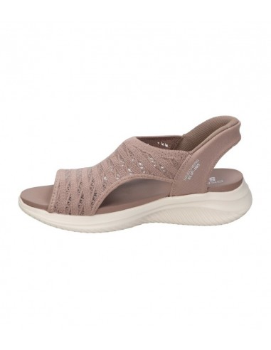 Sandalia slip-ins marron  Skechers marron mujer