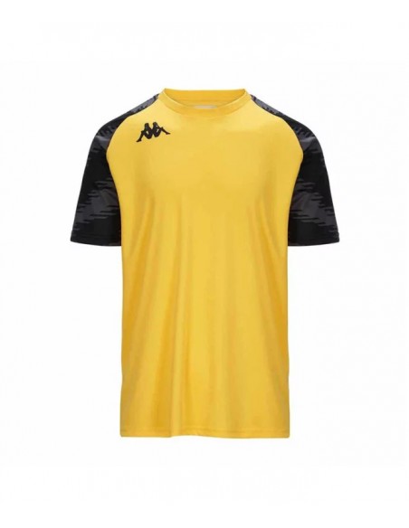 CAMISETA TÉCNICA KAPPA DAVERNO AMARILLO NEGRO
