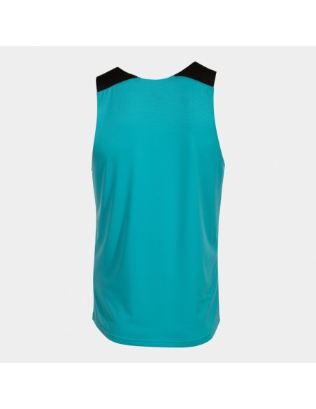 Camiseta sin mangas JOMA-CAMISETA SIN MANGAS ELITE X TURQUESA FLÚOR NEGRO-103102-011