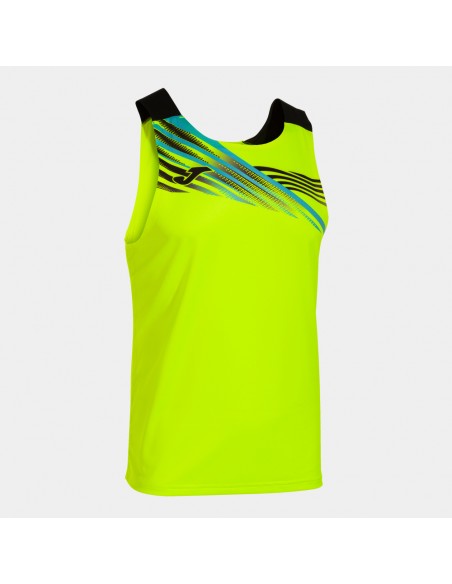 Camiseta sin mangas JOMA-CAMISETA SIN MANGAS ELITE X AMARILLO FLÚOR NEGRO-103102-061