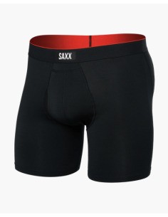 SAXX MULTI SPORT MESH BOXER BRIEF FLY BLACK