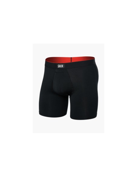 SAXX MULTI SPORT MESH BOXER BRIEF FLY BLACK