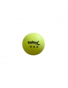 Pelota tenis de mesa amarillo fluor