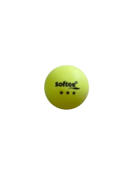 Pelota tenis de mesa amarillo fluor