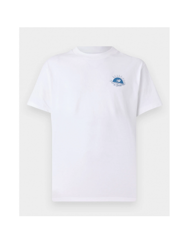 Camiseta NEW BALANCE LOB BOT SS MT51923 WT Blanco