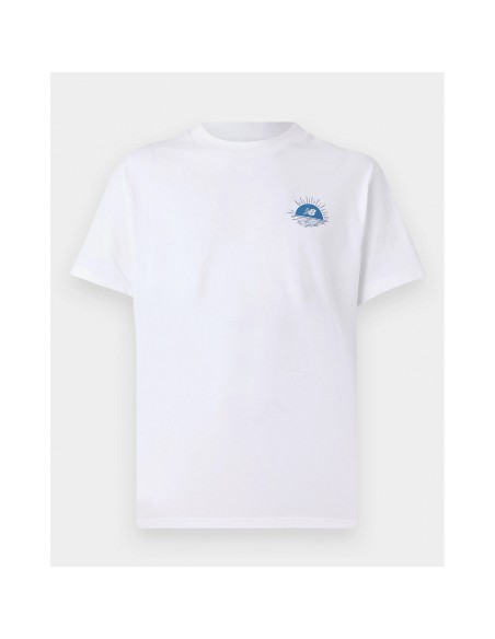 Camiseta NEW BALANCE LOB BOT SS MT51923 WT Blanco