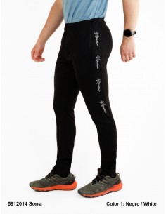 PANTALÓN CHANDAL ALGODÓN FINO SPHERE NEGRO SORRA 2