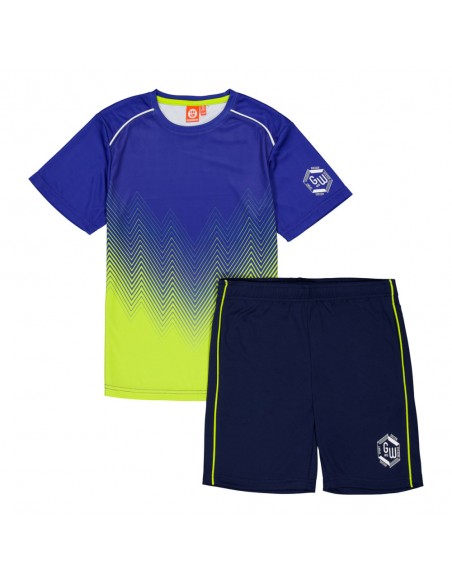 CONJUNTO TECNICO VERANO NIÑO GO&WIN SUVAT AZUL/AMARILLO