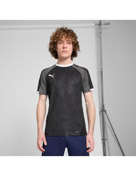Camiseta manga corta Puma-individualLIGA Graphic Jersey-659924-03-NEGRO-GRISES UNISEX