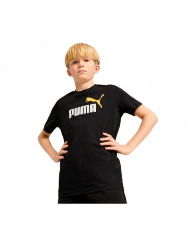 CAMISETA NEGRA PUMA ESS 2 COL Nº1 LOGO JUNIOR...