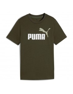CAMISETA VERDE PUMA MANGA CORTA Essentials 2 Graphics Nº1...