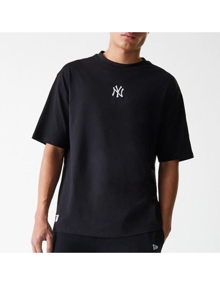 Camiseta negra New Era negra MLB