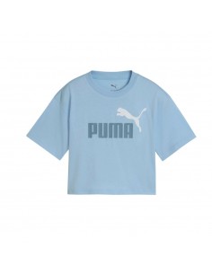 CAMISETA AZUL PUMA ESS 2 COLOR LOGO haute tropic JUNIOR...