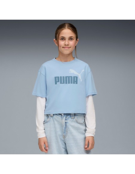 CAMISETA AZUL PUMA ESS 2 COLOR LOGO haute tropic JUNIOR 686071-48
