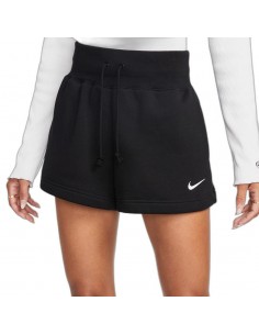 Pantalón Corto NIKE W NSW PHNX FLC HR SHORT FD1409 010 Negro