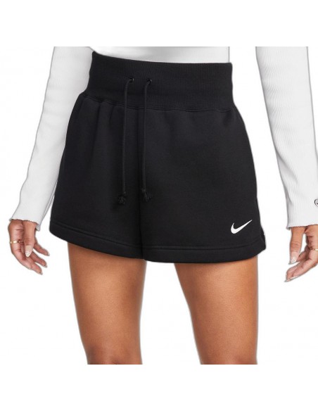 Pantalón Corto NIKE W NSW PHNX FLC HR SHORT FD1409 010 Negro