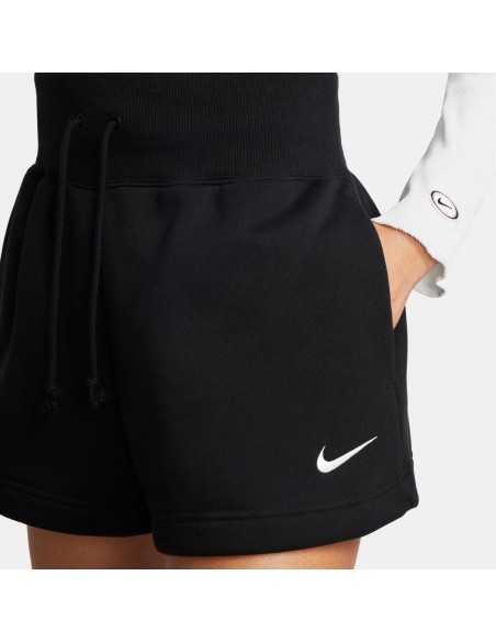 Pantalón Corto NIKE W NSW PHNX FLC HR SHORT FD1409 010 Negro