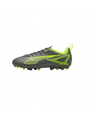 BOTAS DE FUTBOL JUNIOR PUMA ULTRA 5 PLAY MG GRIS/LIMA